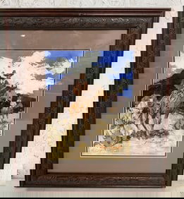 Framed James Colt Western Painting/Print?