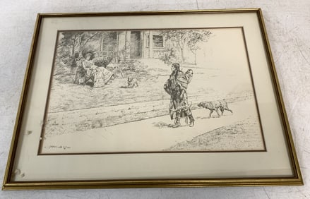 Framed Native American Drawing/Print?