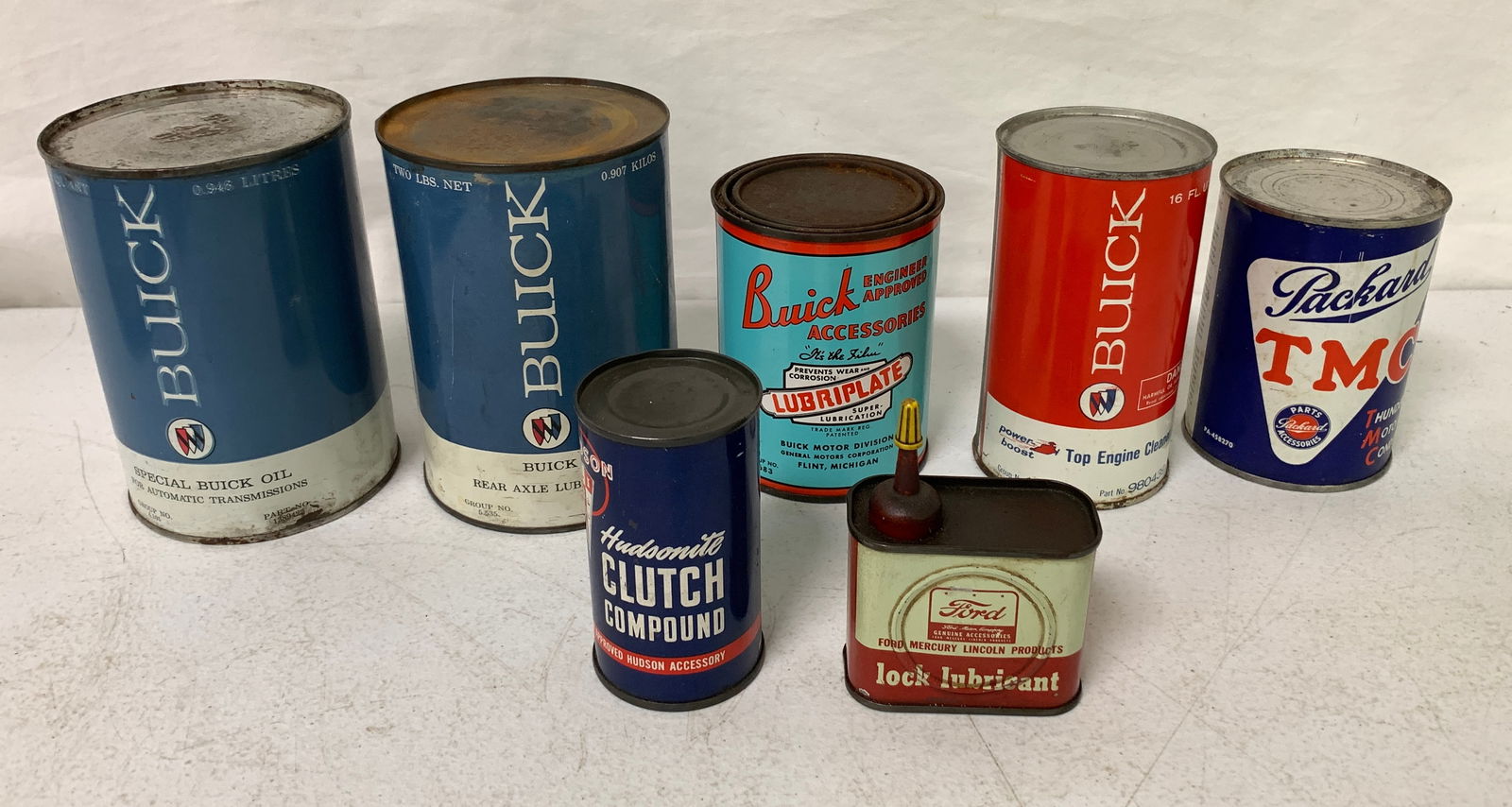 Lot of & Oil Cans Ford, Hudson, Buick & More (1 of 9)