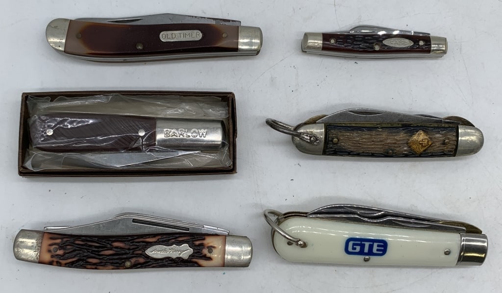 6 pocket knives( Case, Imperial, Schrade, etc) (1 of 4)