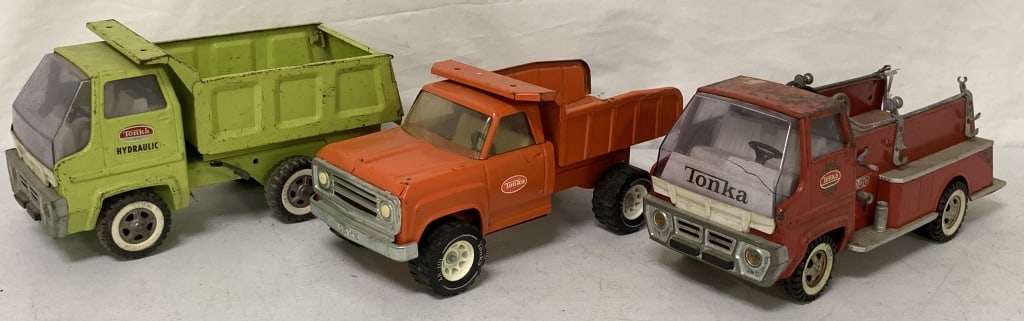 Tonka Dump Trucks and Fire Pumper (1 of 11)