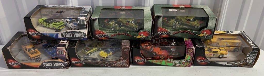 (7) Hot Wheels Sets-Clay Smith, Pony Wars other (1 of 3)