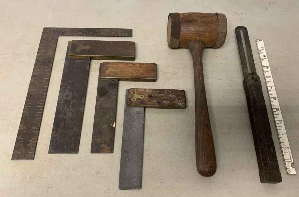 6 Squares,Wooden Mallet,1 Square Stanley (1 of 7)