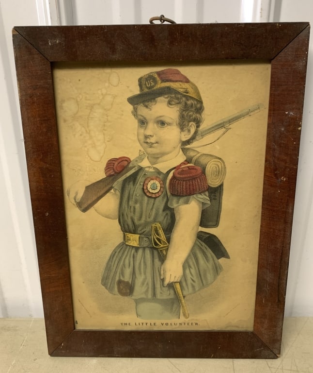 The Little Volunteer framed Currier & Ives print (1 of 4)