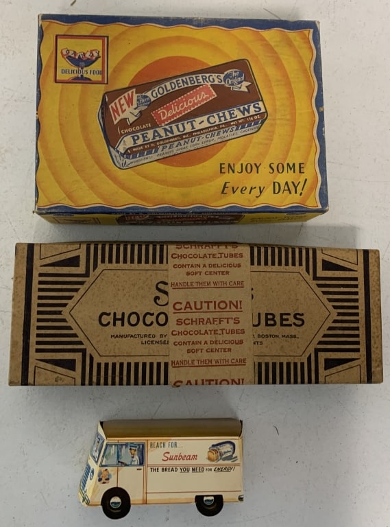 candy boxes and Sunbeam Bread advertisement (1 of 19)