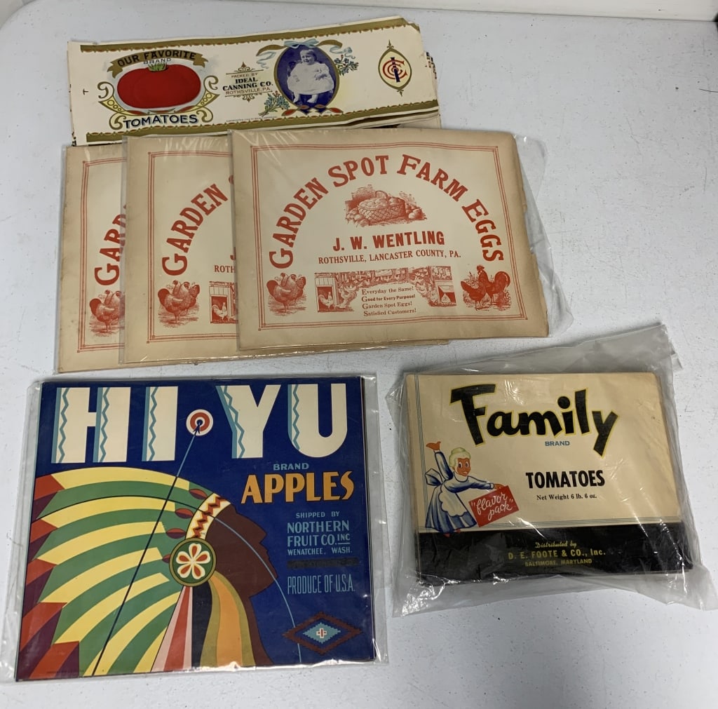 apple crate, egg and can labels (1 of 7)