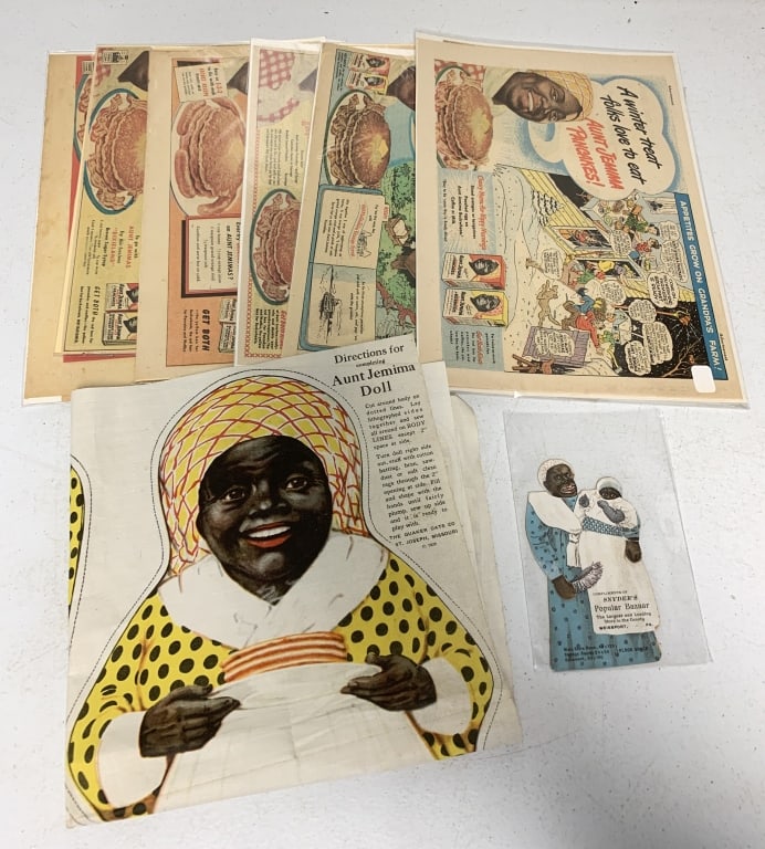 Aunt Jemima adv., doll and trade card paper doll (1 of 5)
