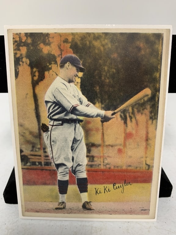 1936 R312 National Chicle Pastel Ki Ki Cuyler: has edge discoloration; is shrink-wrapped to backer board