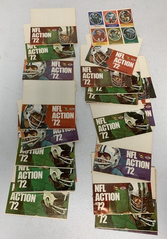 25+ Sunoco NFL Action "72 player sticker sheets (1 of 2)