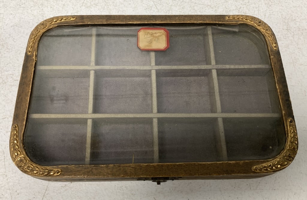 Wooden Display Case with glass top (1 of 4)