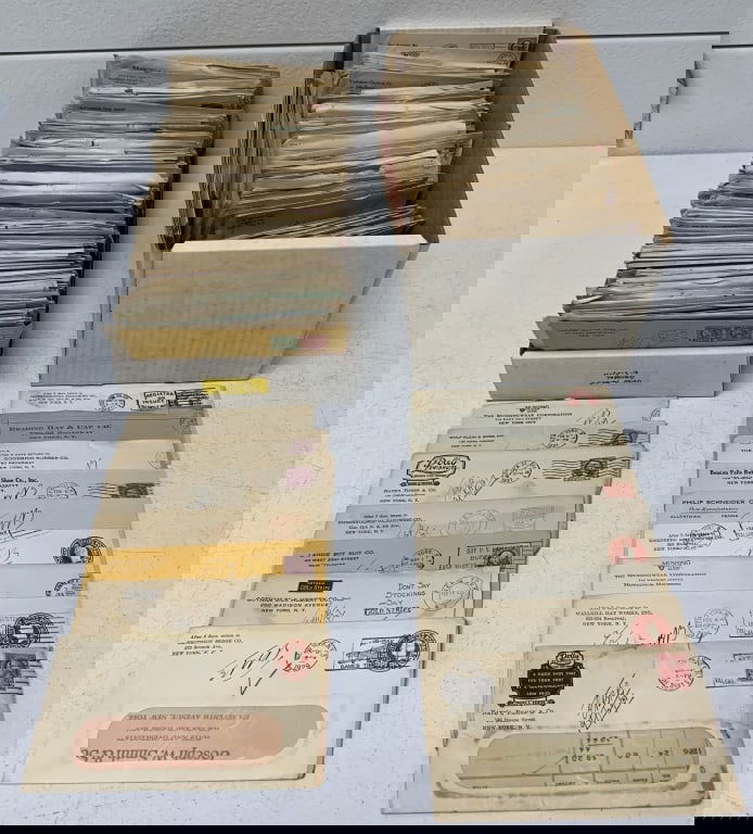 2 Boxes Invoices in Original Envelopes,NY (1 of 5)