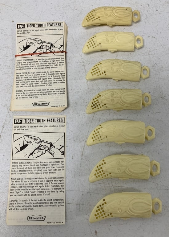 B.F.Goodrich Co Tiger Tooth Safari Signal,8pcs: instructions for use included