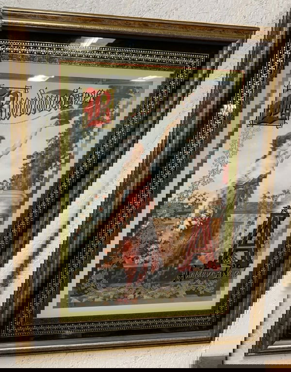 Roman Budweiser Girl Mirrored sign 1998 (1 of 4)