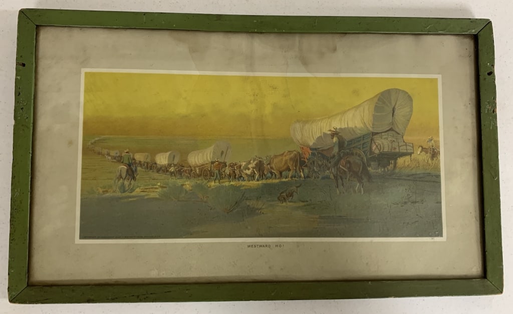 Anheuser-Busch "Westward Ho!" framed print (1 of 2)