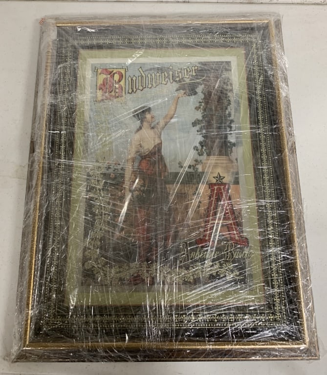 1998 Roman Budweiser Girl framed art (1 of 4)