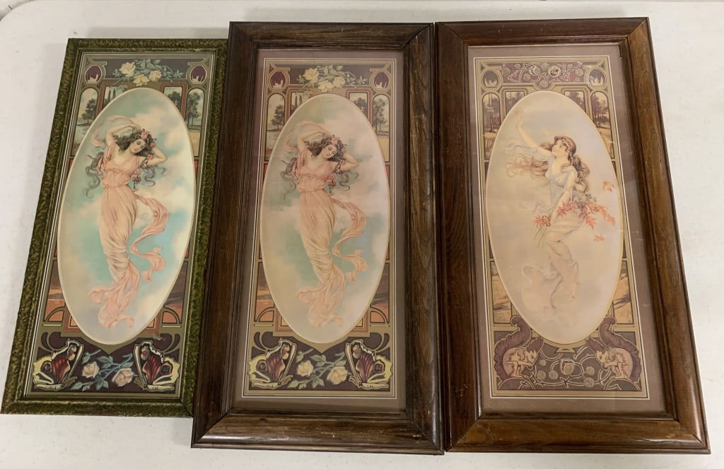 3 Anheuser-Busch lithos from Four Season set (1 of 8)