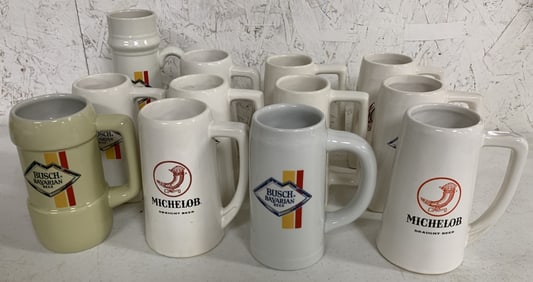 12 beer steins