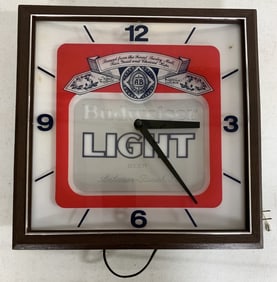 Budweiser Light Beer clock