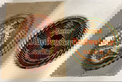 Anheuser Busch mirror and tray art