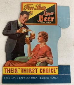 Free State Lager Beer bottle holder display