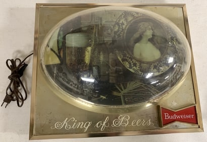 Budweiser King of Beers lighted beer sign