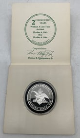 Anheuser-Busch Tampa Brewery silver coin