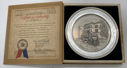 Sterling Silver Anheuser Busch Americana Plate