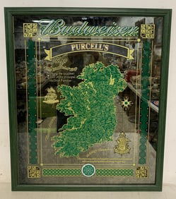 Framed Budweiser Ireland Mirror