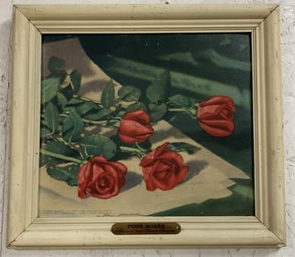 Four Roses Whiskey Framed Painted?/Print