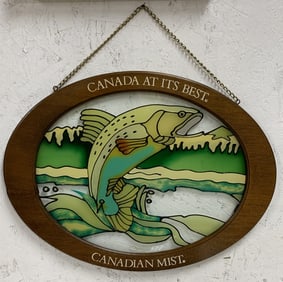 Canadian Mist Whisky Stained Plexiglas? Bar Sign