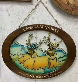 Canadian Mist Whisky Stained Plexiglas? Bar Sign