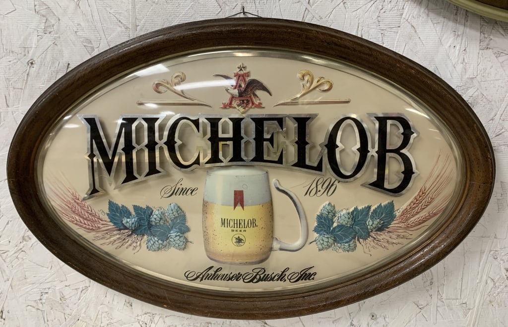 Hanging Michelob Advertising Sign (1 of 3)