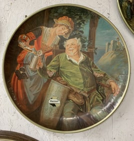 Reproduction of Falstaff Beer Metal Tray