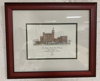 Framed Anheuser Busch Brewing Plant Print