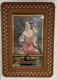 Framed Budweiser Anheuser Busch Mirror