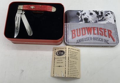 Budweiser Case Pocketknife w/ Tin