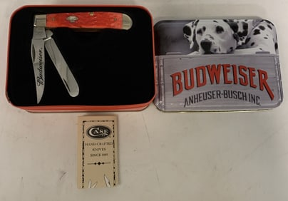 Budweiser Case Pocketknife w/ Tin