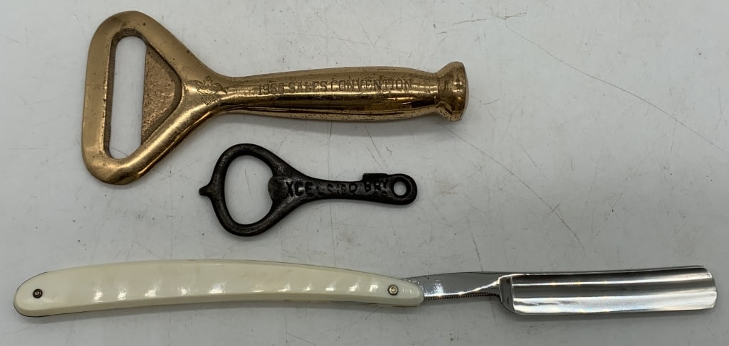 3 Anheuser Busch & Excelsior Items-Razor others (1 of 6)