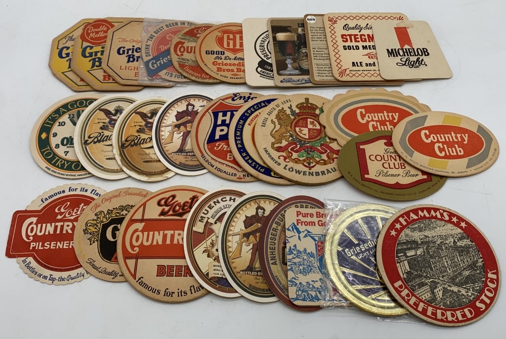 20+ Unused Cardboard Beer Coasters (1 of 5)