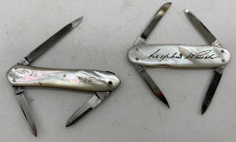 (2)Adolphus Busch A. Kastor Bros Pocketknives