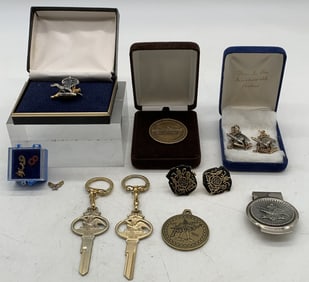 10+ Anh. Busch Service Charms, Keys, NICE Pendant