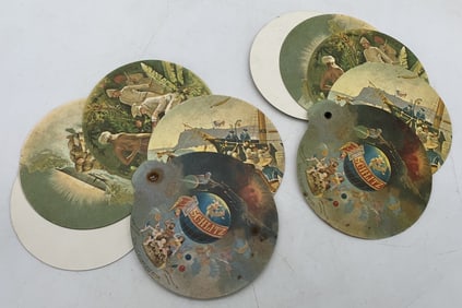 lot of 2 Schlitz Cardboard Coaster Sets