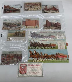 10+ Budweiser Postcards & Trade Cards