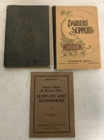 lot of 3 Vintage Barber Shop Catalogs