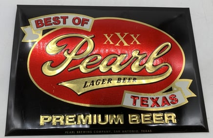 Pearl Beer Metal Sign