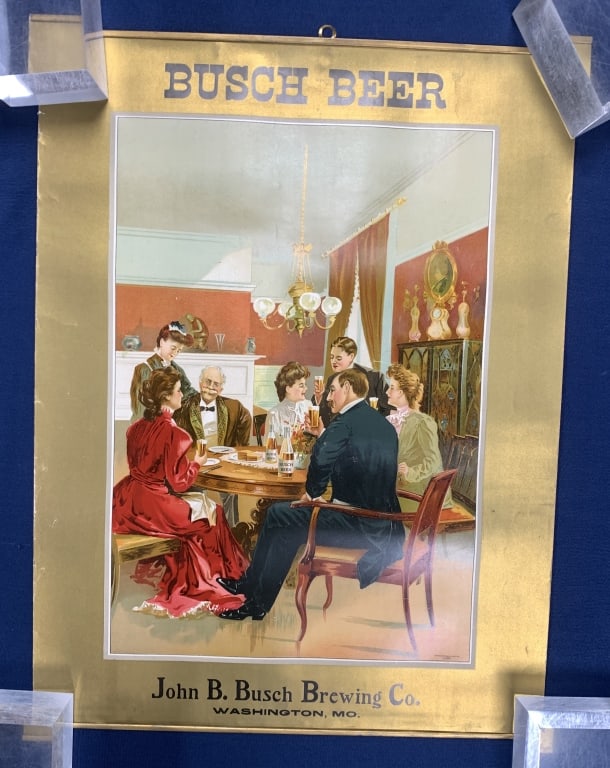 Vintage Busch Beer Poster (1 of 1)