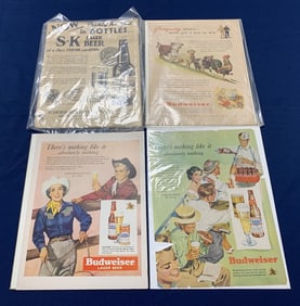 50+ Anheuser Busch/Budweiser Magazine Ads