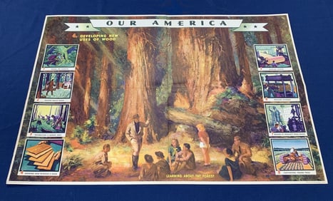 lot of 3 Coca Cola Our America Lumber Posters