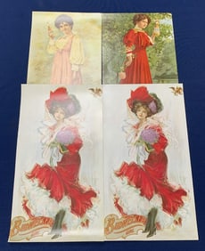 lot of 4 Budweiser Lithos