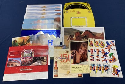 15+ Budweiser Adv. Items- Calendars, Stickers